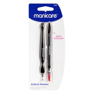 Nail Scissors Trimmers: Manicare Cuticle Trimmer, With Bonus Pusher