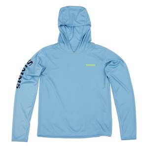 Simms Kids Solar Tech UPF30 Hoody | Faded Denim