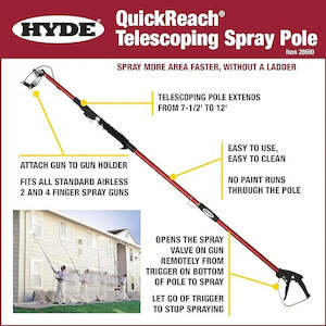 Hyde Quickreach Spray Pole 7.5ft-12ft