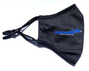 Manta Marine Branded Face Mask - Black