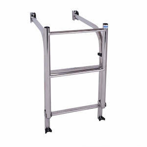 Stainless Steel 90 degree platform ladder come with extension