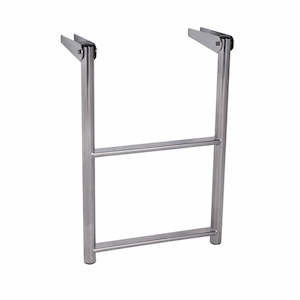 Marine equipment: Stainless Steel 2 Step folding ladder complete with hinge 285mm