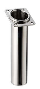 Stainless Steel Rod holder with rolled top – Angled