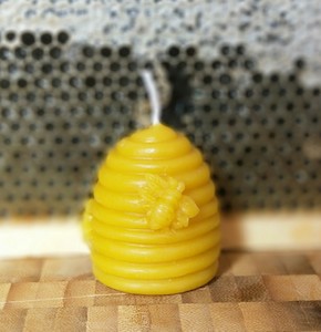 Beehive shape beeswax candle