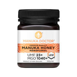 Honey manufacturing - blended: UMF 23+ Monofloral Manuka Honey 250g