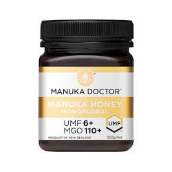 Honey manufacturing - blended: UMF 6+ Monofloral Manuka Honey 250g