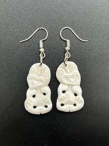 Intricate Bone Earrings