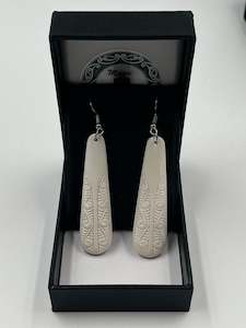 Bone earrings