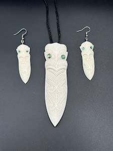 Bone Set (Necklace & Earrings)