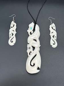 Bone Set (Necklace & Earrings)