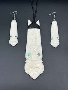 Bone Set (Necklace & Earrings)