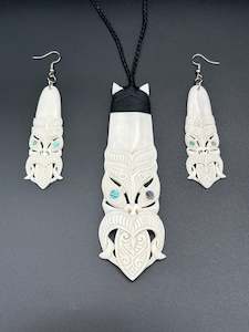 Bone Set (Necklace & Earrings)