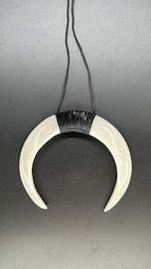 Bone Necklaces: Bone Tusk/ Crescent Necklace