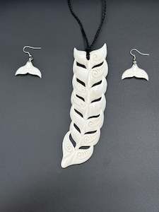 Bone Set (Necklace & Earrings)