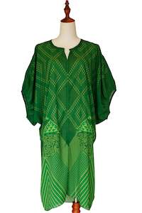 Long Kaftan Transcending Green Dress