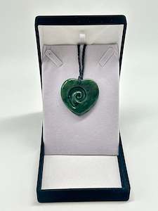 Engraved Heart Pounamu Necklace