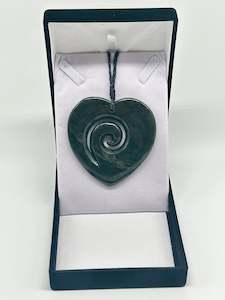 Engraved Heart Pounamu Necklace