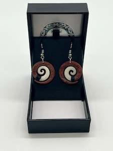 Wooden Bone Earrings