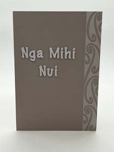 Cards And Packaging 1: Greetings Card- Nga Mihi Nui