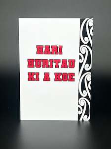 Greetings Card- Hari Huritau Ki A Koe