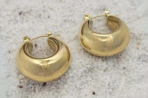 Rerehua Collection: Ika Hoop Earrings