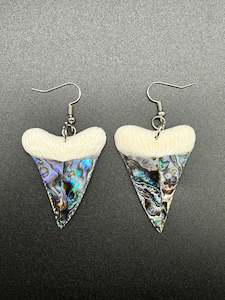 Bone/ Paua Earrings