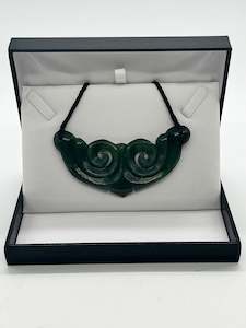 All Pounamu: Koru Breastplate Pounamu Necklace