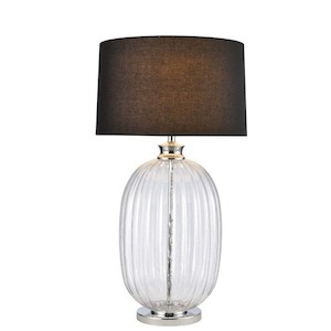 Glass Table Lamp with Shade