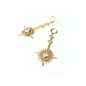 Byzantine x Solar Earrings – Gold