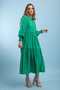 Annaleise Dress Green Stripe – 10