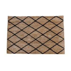 Diamond Jute Mat – Black