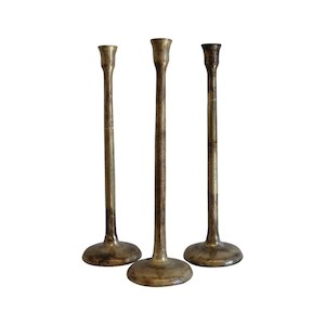 Antique Brass Candlestick – Short