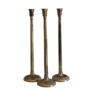 Antique Brass Candlestick – Tall