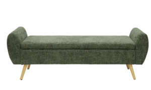 Olive bench seat