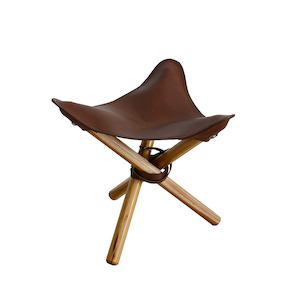 Foldup Stool – Dark Brown