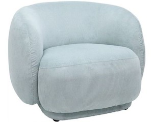 Blue Corduroy Armchair