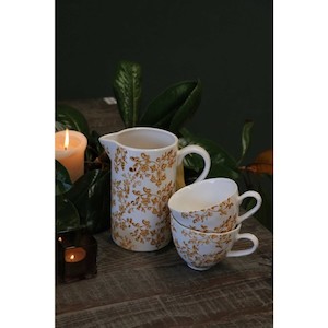 Hand Painted Cup – Ochre