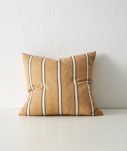 Striped Cushion – Manuka (50×50)