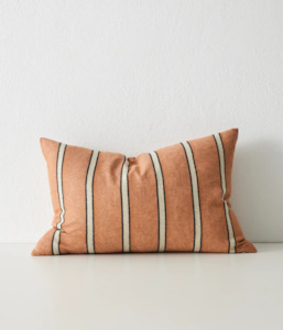 Striped Cushion – Terracotta (40×60)