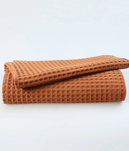 Waffle Blanket – Brick – Large