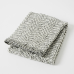 Wool Blend Baby Blanket – Grey