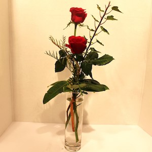 Budvase with Rose Bud