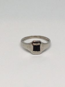 Black Onyx Ring – Silver