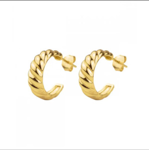 Croissant Hoops – Gold