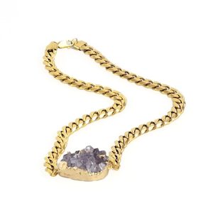 Amethyst Gold Necklace