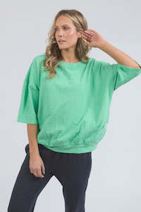 Top: Elm Mazie Sweat - Neon Mint