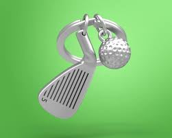 Accessories NZ: Stellar Haus Metalmorphose Keyring - Golfer