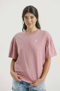 Home-Lee Wylder Tee - Rouge with White