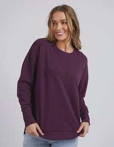 Foxwood Simplified Crew - Plum