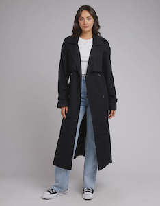 All About Eve Eve Trench Coat Black